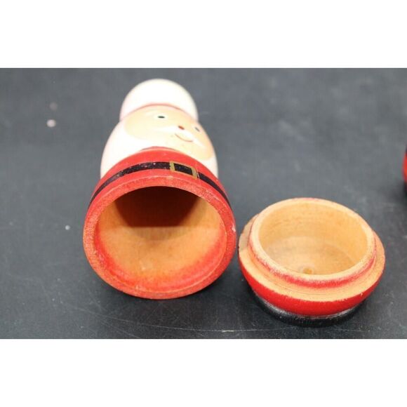 Vintage Santa Clause Nesting Dolls Set Of 5 - Picture 7 of 15